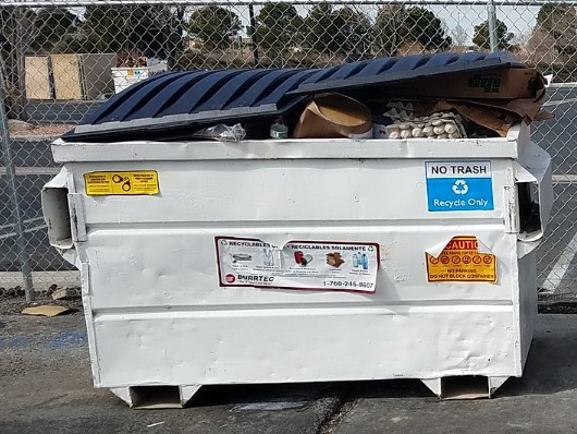 this image shows commercial dumpster rental in Anaheim, California